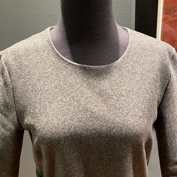 Kate Spade Saturday steel heather Buckle Over short sleeve midi dress NWT Size 4 - Picture 3 of 7